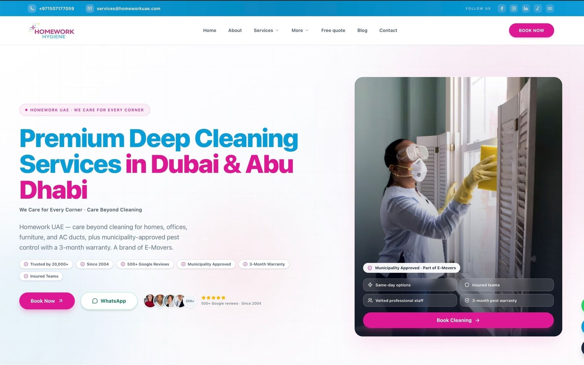 How Homework UAE Built a Connected Digital Operations System for Its Growing Cleaning Business